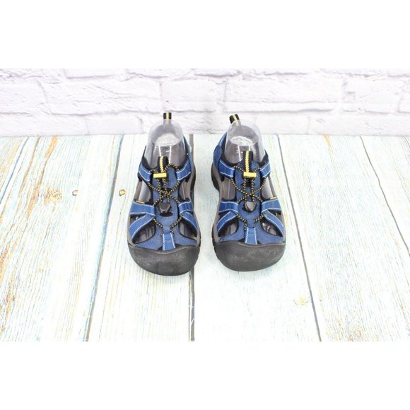 Keen Newport Blue Nylon Suede Bungee Waterproof Hiking Sandals Size US 6.5 - Picture 5 of 10